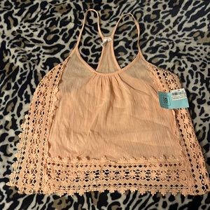 Peach color top for the summer